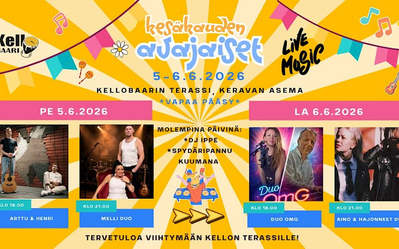Kesäkauden avaus klo 17-00