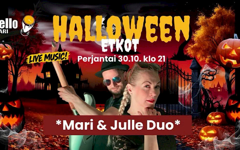 Marin ja Jullen duokeikka halloween hengessä klo 21 alkaen!